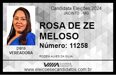 Candidato ROSA DE ZE MELOSO 2024 - JACINTO - Eleições