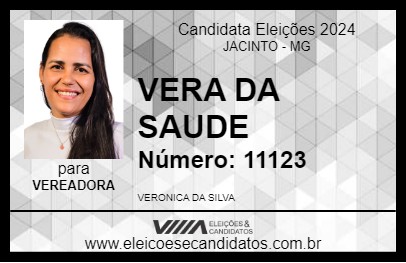 Candidato VERA DA SAUDE 2024 - JACINTO - Eleições