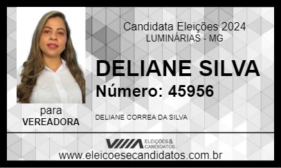 Candidato DELIANE SILVA 2024 - LUMINÁRIAS - Eleições