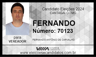 Candidato FERNANDO 2024 - CANTAGALO - Eleições