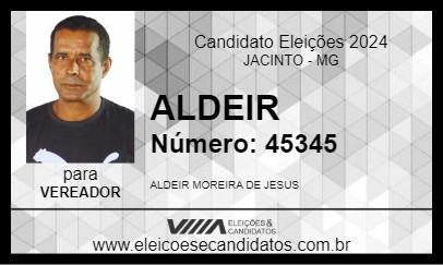 Candidato ALDEIR 2024 - JACINTO - Eleições