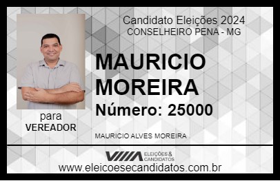 Candidato MAURICIO MOREIRA 2024 - CONSELHEIRO PENA - Eleições