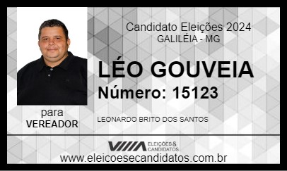 Candidato LÉO GOUVEIA 2024 - GALILÉIA - Eleições