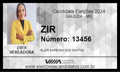 Candidato ZIR 2024 - GALILÉIA - Eleições