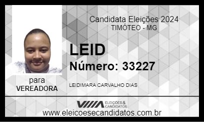 Candidato LEID 2024 - TIMÓTEO - Eleições