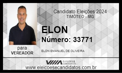 Candidato ELON 2024 - TIMÓTEO - Eleições