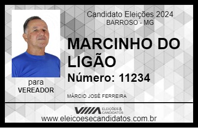 Candidato MARCINHO DO LIGÃO 2024 - BARROSO - Eleições