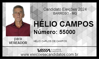 Candidato HÉLIO CAMPOS 2024 - BARROSO - Eleições