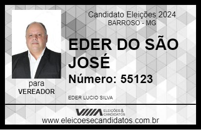 Candidato EDER DO SÃO JOSÉ 2024 - BARROSO - Eleições