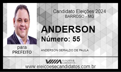 Candidato ANDERSON 2024 - BARROSO - Eleições