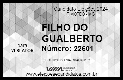 Candidato FRED GUALBERTO 2024 - TIMÓTEO - Eleições