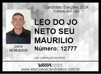 Candidato LEO DO JO NETO SEU MAURILIO 2024 - TURMALINA - Eleições