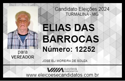 Candidato ELIAS DAS BARRACAS 2024 - TURMALINA - Eleições