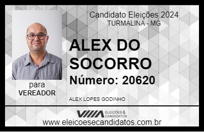 Candidato ALEX DO SOCORRO 2024 - TURMALINA - Eleições