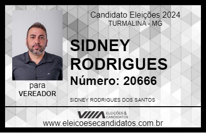 Candidato SIDNEY RODRIGUES 2024 - TURMALINA - Eleições