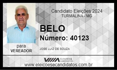 Candidato BELO 2024 - TURMALINA - Eleições