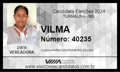 Candidato VILMA 2024 - TURMALINA - Eleições