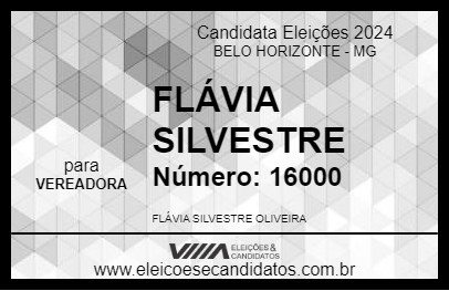 Candidato FLÁVIA SILVESTRE 2024 - BELO HORIZONTE - Eleições