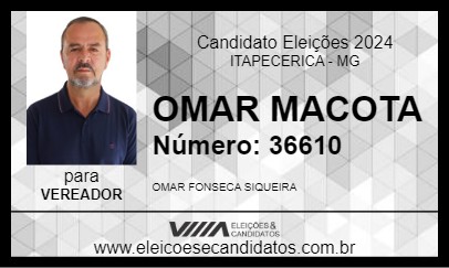 Candidato OMAR MACOTA 2024 - ITAPECERICA - Eleições