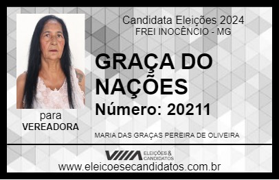 Candidato GRAÇA DO NAÇÕES 2024 - FREI INOCÊNCIO - Eleições