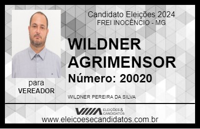 Candidato WILDNER AGRIMENSOR 2024 - FREI INOCÊNCIO - Eleições