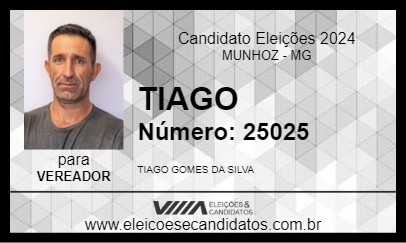 Candidato TIAGO 2024 - MUNHOZ - Eleições