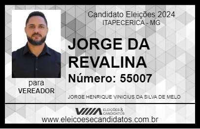 Candidato JORGE DA REVALINA 2024 - ITAPECERICA - Eleições