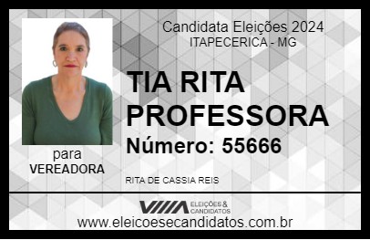 Candidato TIA RITA PROFESSORA 2024 - ITAPECERICA - Eleições