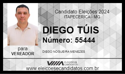 Candidato DIEGO TÚIS 2024 - ITAPECERICA - Eleições