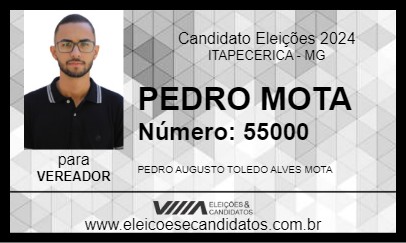 Candidato PEDRO MOTA 2024 - ITAPECERICA - Eleições