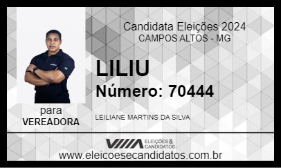 Candidato LILIU 2024 - CAMPOS ALTOS - Eleições