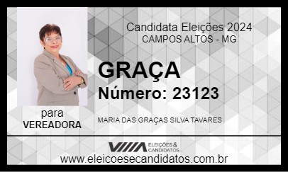 Candidato GRAÇA 2024 - CAMPOS ALTOS - Eleições