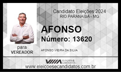 Candidato AFONSO 2024 - RIO PARANAÍBA - Eleições