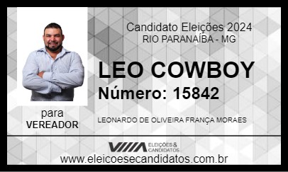 Candidato LEO COWBOY 2024 - RIO PARANAÍBA - Eleições