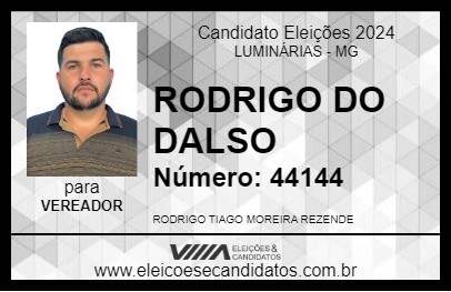 Candidato RODRIGO DO DALSO 2024 - LUMINÁRIAS - Eleições