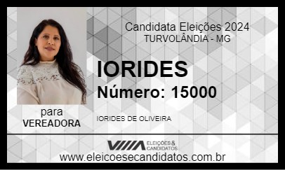 Candidato IORIDES 2024 - TURVOLÂNDIA - Eleições