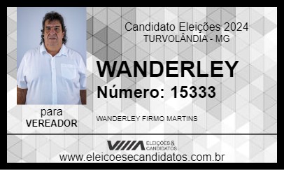 Candidato WANDERLEY 2024 - TURVOLÂNDIA - Eleições