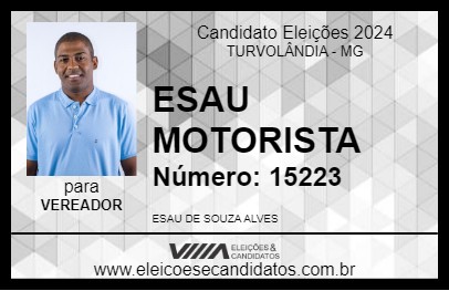 Candidato ESAU MOTORISTA 2024 - TURVOLÂNDIA - Eleições