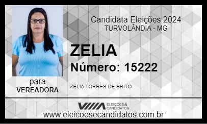 Candidato ZELIA 2024 - TURVOLÂNDIA - Eleições