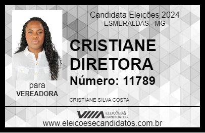 Candidato CRISTIANE DIRETORA 2024 - ESMERALDAS - Eleições