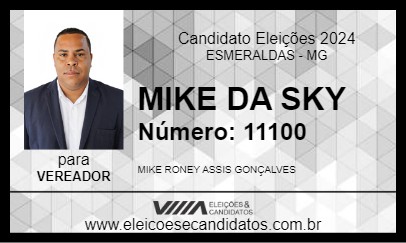 Candidato MIKE DA SKY 2024 - ESMERALDAS - Eleições