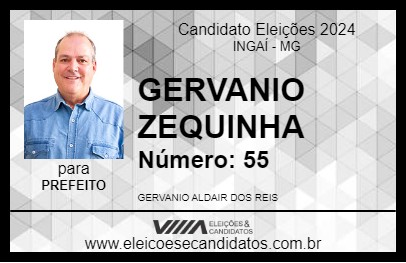 Candidato GERVANIO ZEQUINHA 2024 - INGAÍ - Eleições