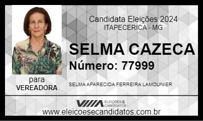 Candidato SELMA CAZECA 2024 - ITAPECERICA - Eleições