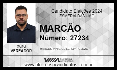 Candidato MARCÃO 2024 - ESMERALDAS - Eleições