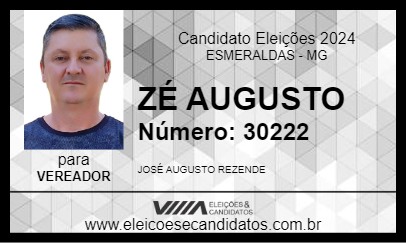 Candidato JOSÉ AUGUSTO 2024 - ESMERALDAS - Eleições