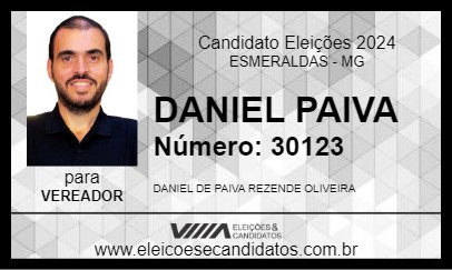 Candidato DANIEL PAIVA 2024 - ESMERALDAS - Eleições