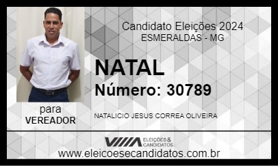 Candidato NATAL 2024 - ESMERALDAS - Eleições