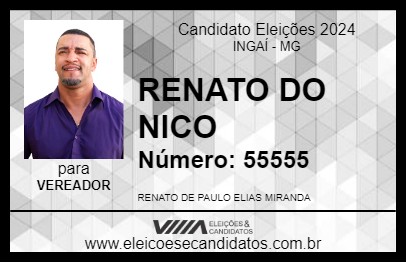 Candidato RENATO DO NICO 2024 - INGAÍ - Eleições