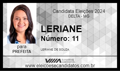 Candidato LERIANE 2024 - DELTA - Eleições