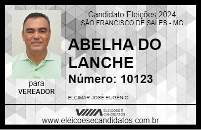 Candidato ABELHA DO LANCHE 2024 - SÃO FRANCISCO DE SALES - Eleições